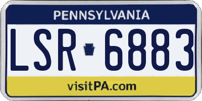 PA license plate LSR6883