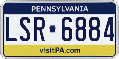 PA license plate LSR6884