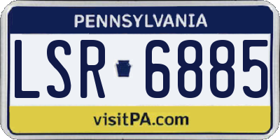 PA license plate LSR6885
