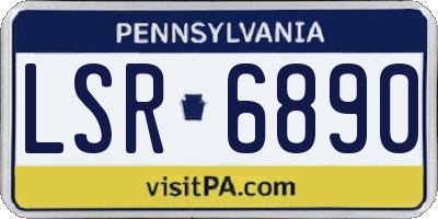 PA license plate LSR6890