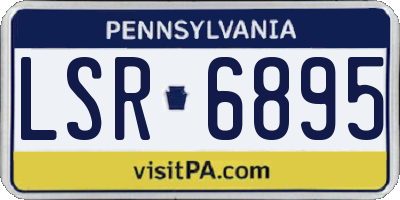 PA license plate LSR6895