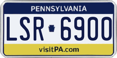 PA license plate LSR6900