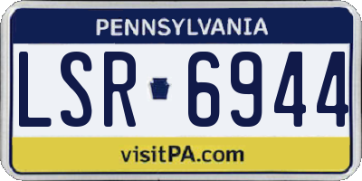 PA license plate LSR6944