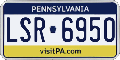 PA license plate LSR6950