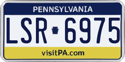 PA license plate LSR6975