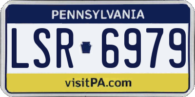 PA license plate LSR6979