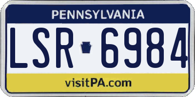 PA license plate LSR6984