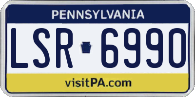 PA license plate LSR6990