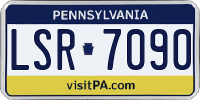 PA license plate LSR7090