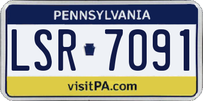 PA license plate LSR7091