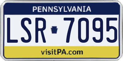 PA license plate LSR7095