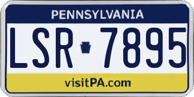 PA license plate LSR7895
