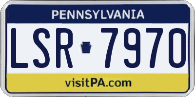 PA license plate LSR7970