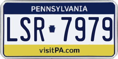 PA license plate LSR7979
