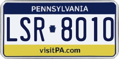 PA license plate LSR8010