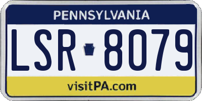 PA license plate LSR8079