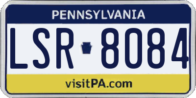 PA license plate LSR8084