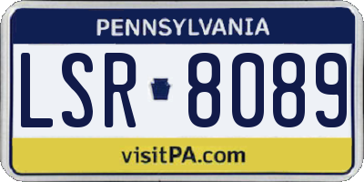 PA license plate LSR8089