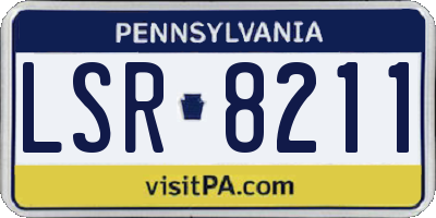 PA license plate LSR8211
