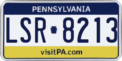 PA license plate LSR8213