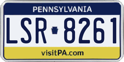 PA license plate LSR8261