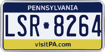 PA license plate LSR8264