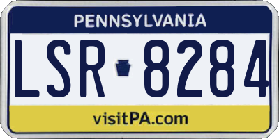 PA license plate LSR8284