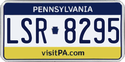 PA license plate LSR8295