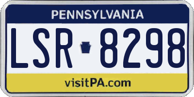 PA license plate LSR8298