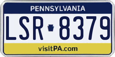 PA license plate LSR8379
