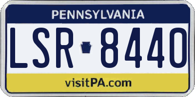 PA license plate LSR8440