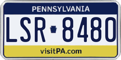 PA license plate LSR8480
