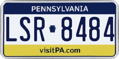 PA license plate LSR8484