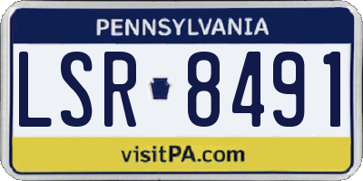 PA license plate LSR8491