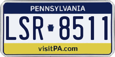 PA license plate LSR8511