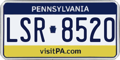 PA license plate LSR8520