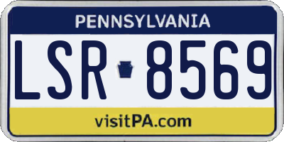 PA license plate LSR8569