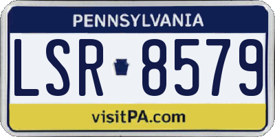 PA license plate LSR8579