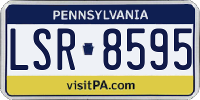 PA license plate LSR8595