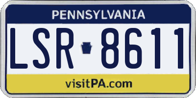 PA license plate LSR8611
