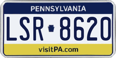 PA license plate LSR8620