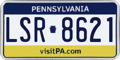 PA license plate LSR8621