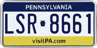 PA license plate LSR8661