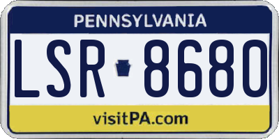 PA license plate LSR8680