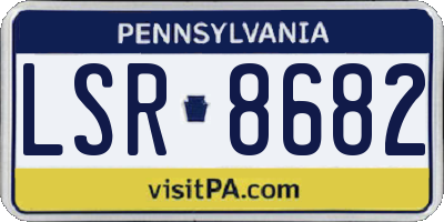 PA license plate LSR8682
