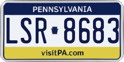 PA license plate LSR8683