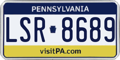 PA license plate LSR8689