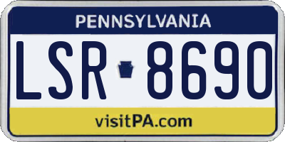 PA license plate LSR8690