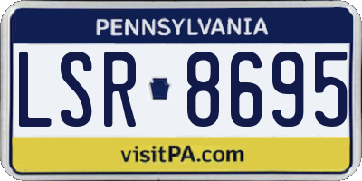 PA license plate LSR8695