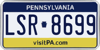 PA license plate LSR8699
